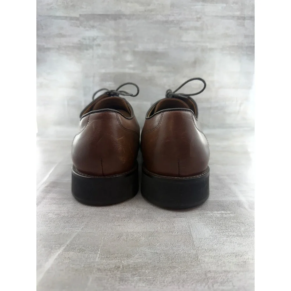 Johnston & Murphy Men Brown Leather Derby Dress Shoes 20-3912 Size 12M